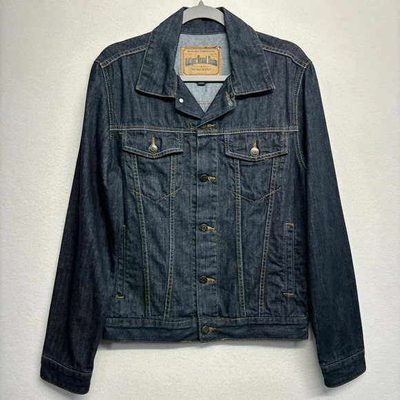 Tommy Hilfiger Jean Jacket Dark Blue S Men's - Picture 1 of 10